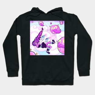 Space Princess Fighting Monsters Hoodie